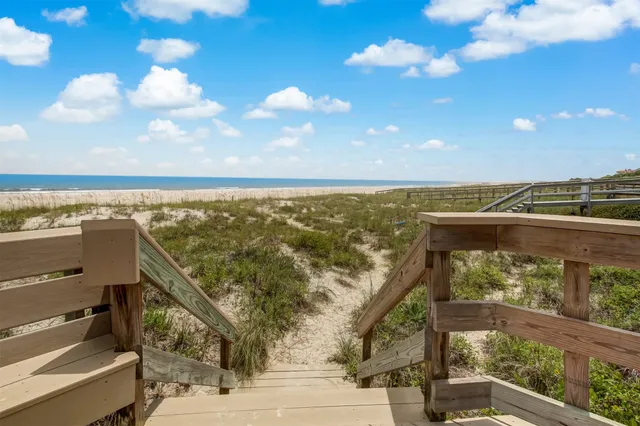 a view of an ocean and beach