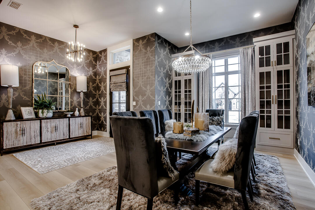 4821 119th Place Lubbock, TX 79424 - Photo 6 of 77 a dining room with furniture a chandelier and window