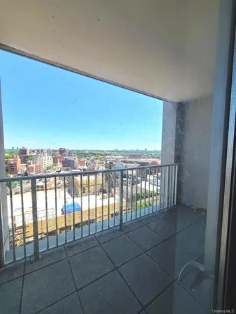 a view of city from balcony