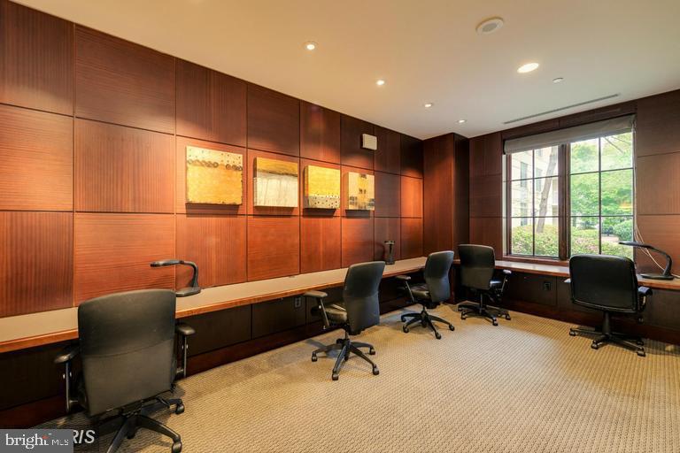 11710 Old Georgetown Road, Unit 1330 North Bethesda, MD 20852 - Photo 24 of 29 a view of a workspace with furniture and a window