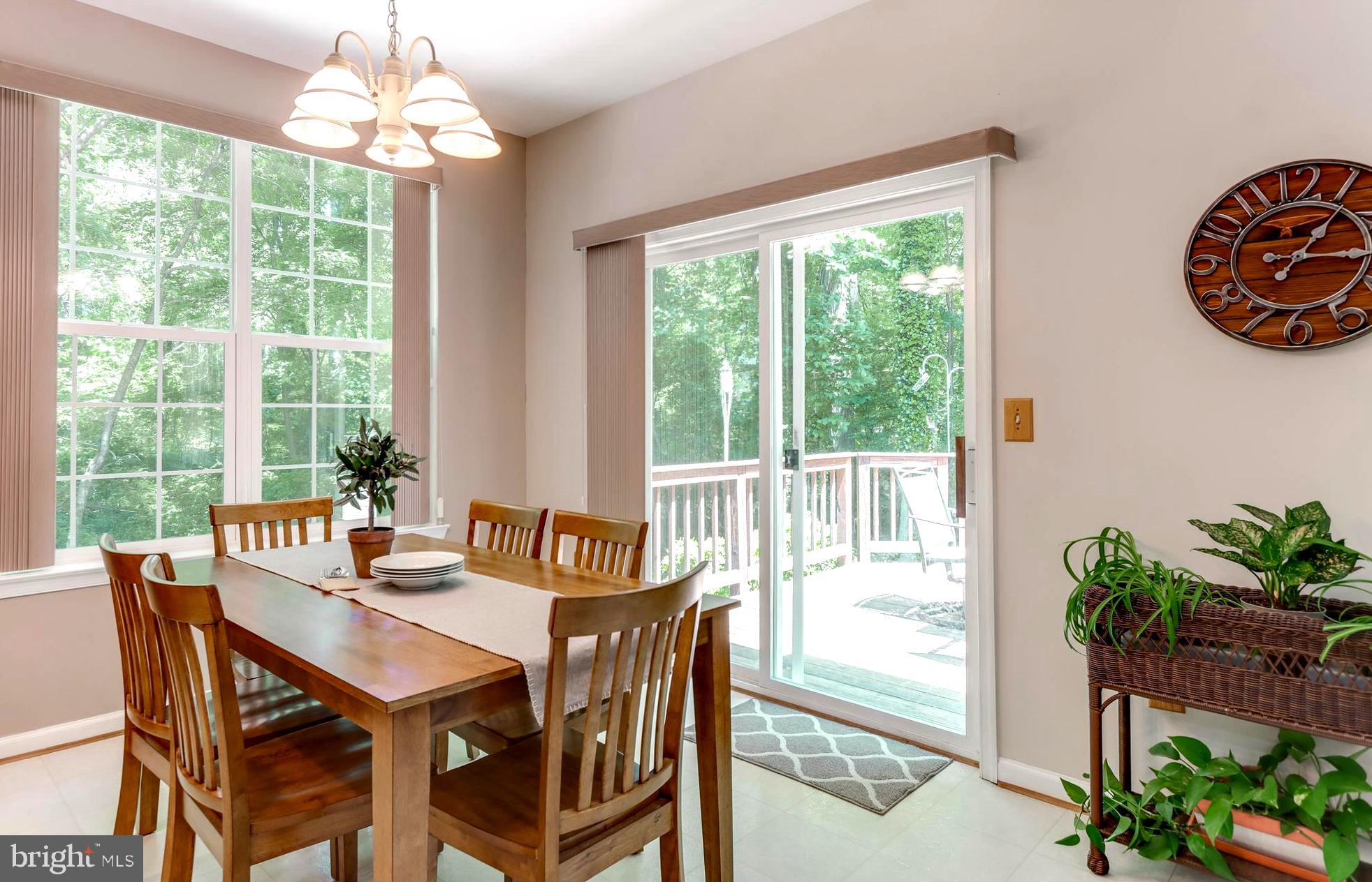 1559 Comanche Road Arnold, MD 21012 - Photo 20 of 44 Adjoining Bistro Dining Niche Spilling Out to Deck