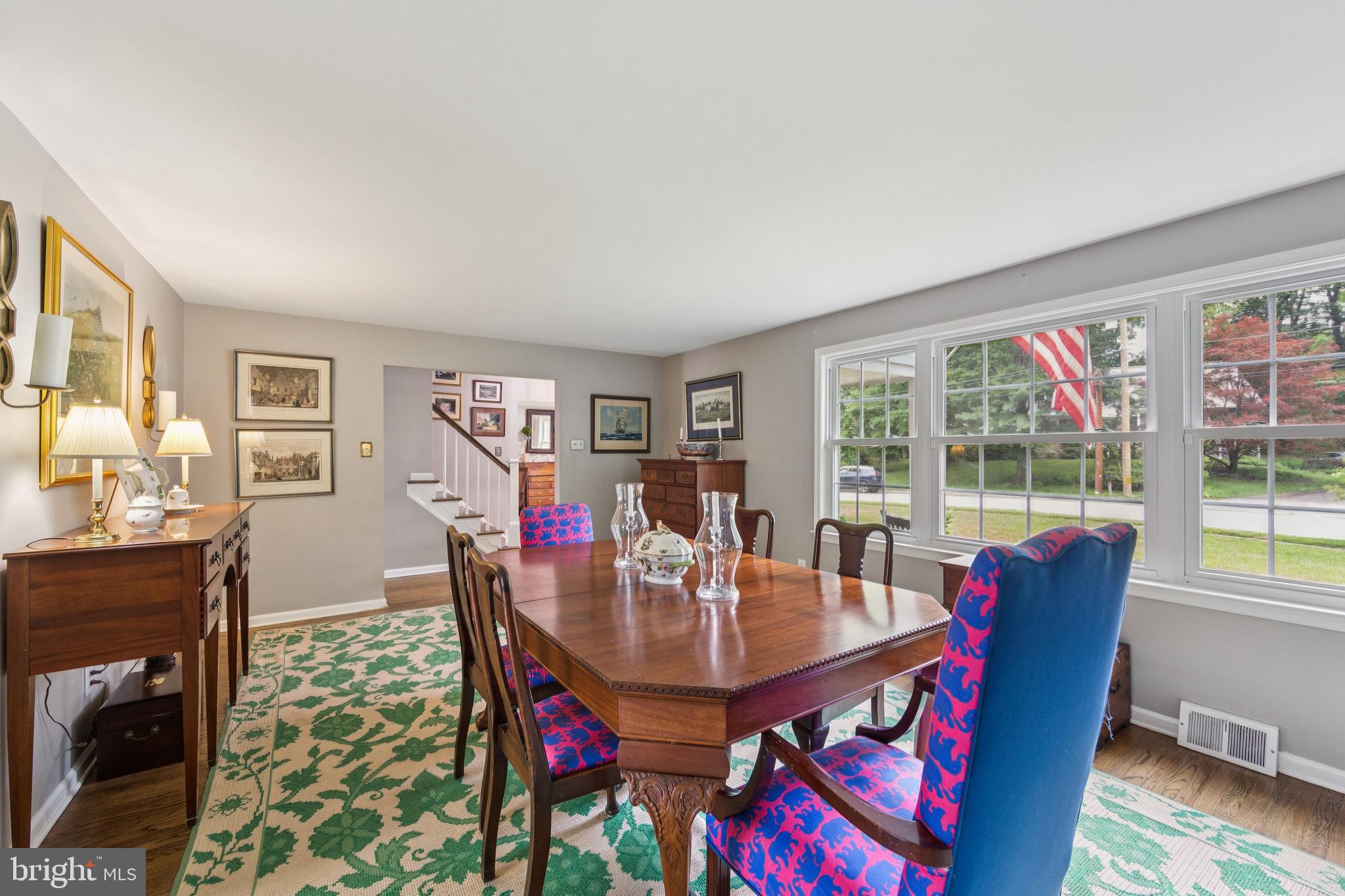 15 Oakford Road Wayne, PA 19087 - Photo 15 of 54 a view of a dining room with furniture window and wooden floor