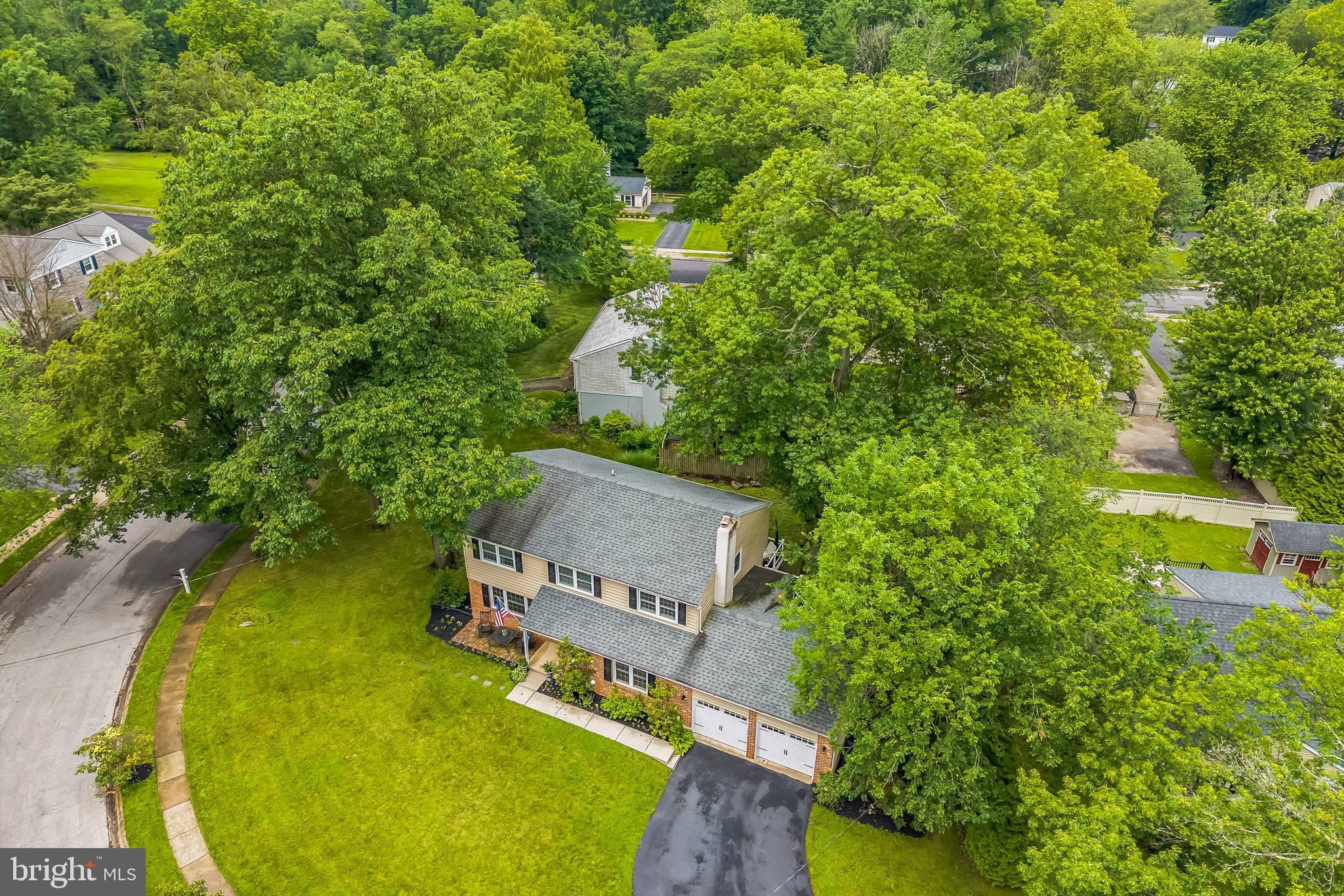 15 Oakford Road Wayne, PA 19087 - Photo 51 of 54 an aerial view of a house with swimming pool