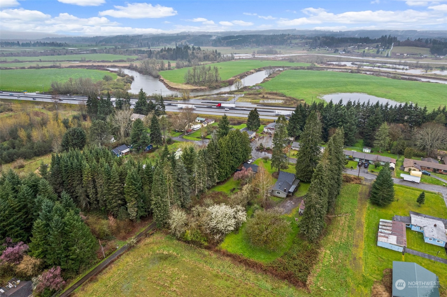 1212 Long Road Centralia, WA 98531 - Photo 5 of 40 a view of a lake with a big yard