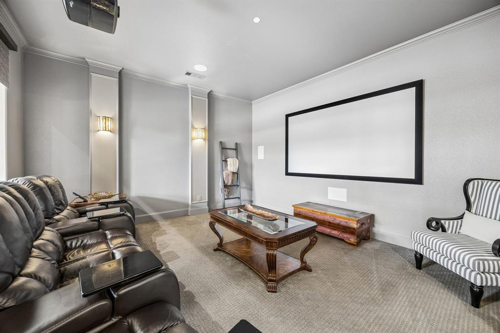 1005 Berkshire Road Southlake, TX 76092 - Photo 20 of 40 a room with furniture and a projector screen