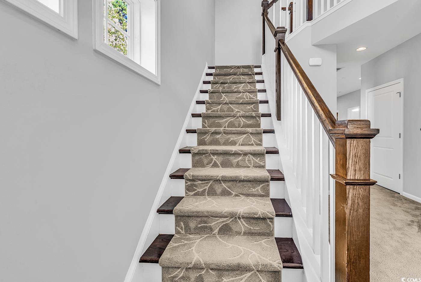 161 Splendor Circle Murrells Inlet, SC 29576 - Photo 2 of 37 Stairway featuring carpet
