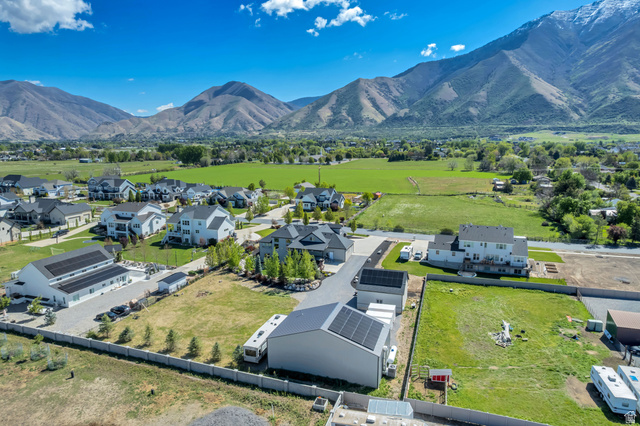 1526 South 500 West Mapleton, UT 84664 - Photo 51 of 54 Aerial view of residential area featuring a mountain backdrop