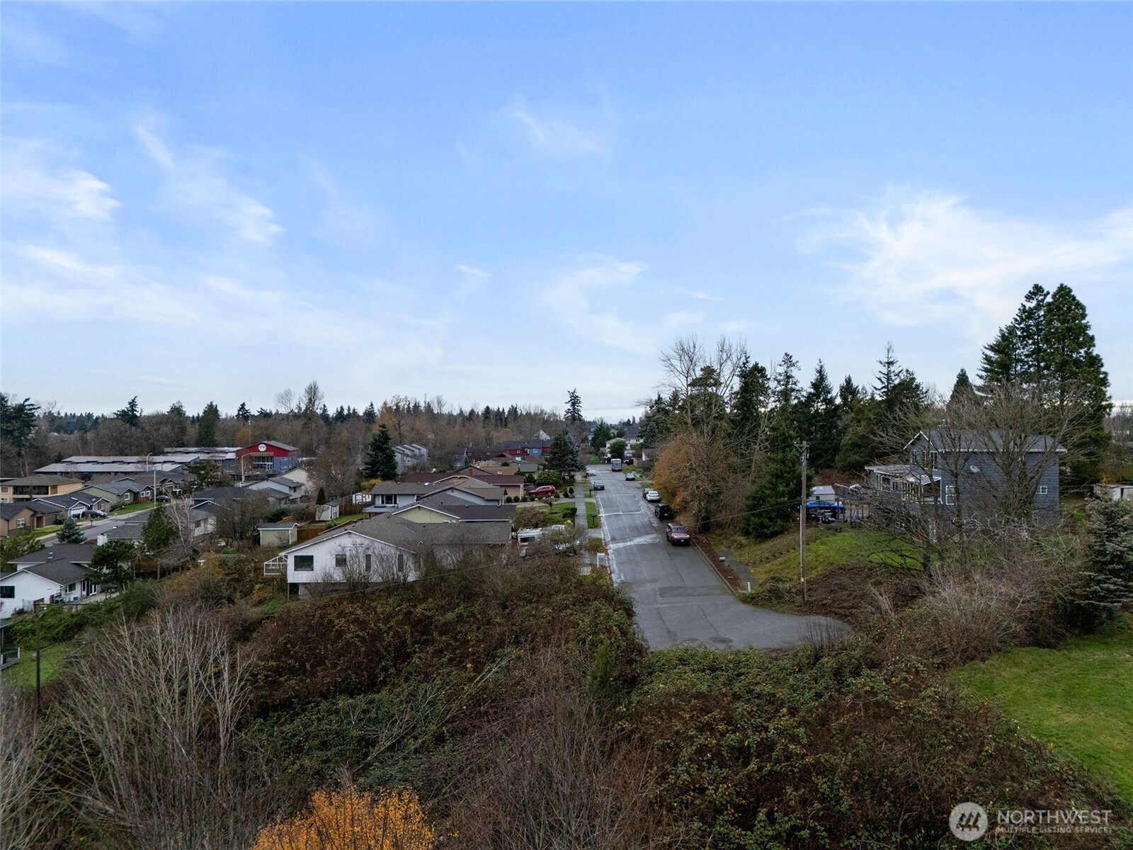 63 19th Street Northeast Tacoma, WA 98422 - Photo 20 of 22 a view of a town with mountains in the background