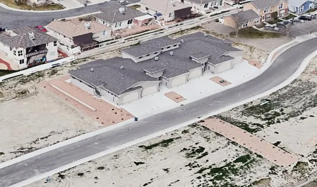 a view of city from balcony