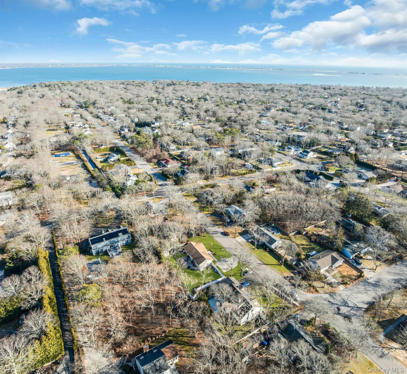 79 School Street Hampton Bays, NY 11946 - Photo 41 of 49 an aerial view of a yard