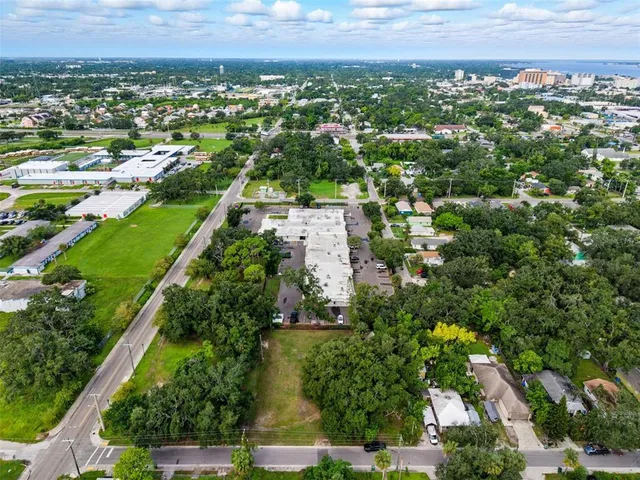 an aerial view of multiple house