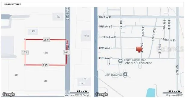 a view of a door with a tree