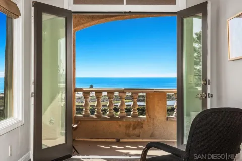 a view of front door
