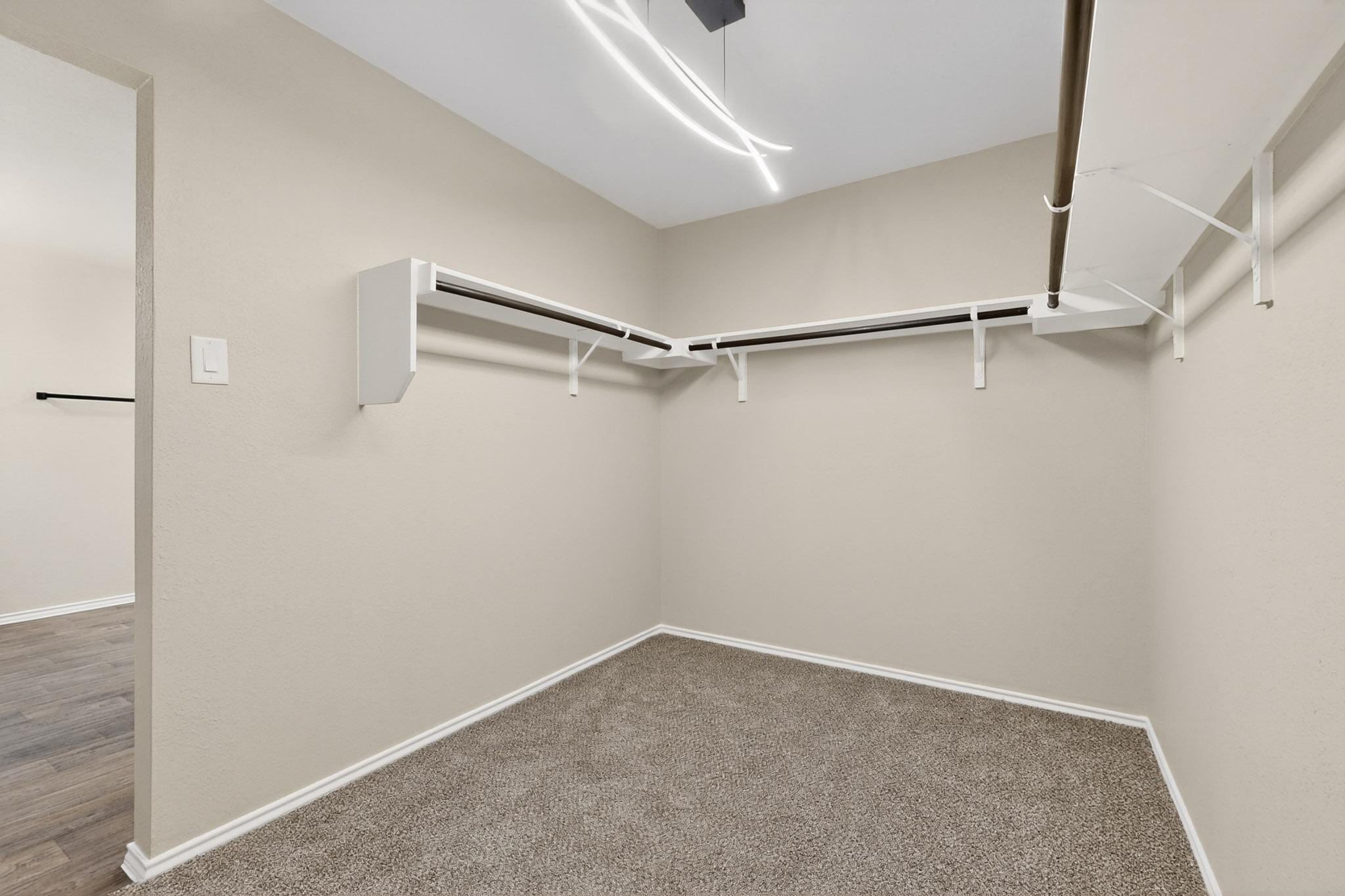 218 Sickle Loop Kyle, TX 78640 - Photo 16 of 34 Walk in closet with carpet flooring