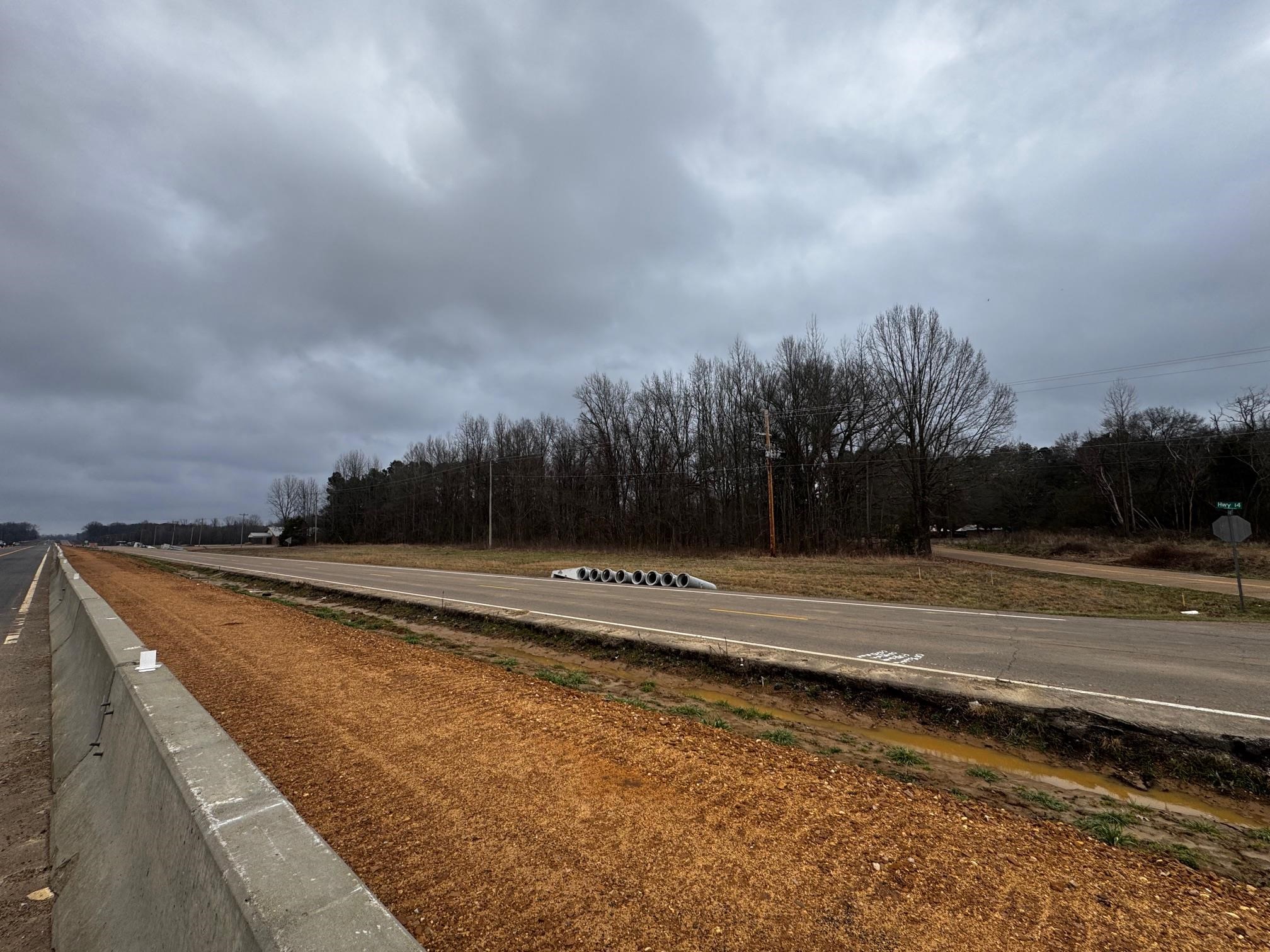 a view of swimming pool with trees in the background