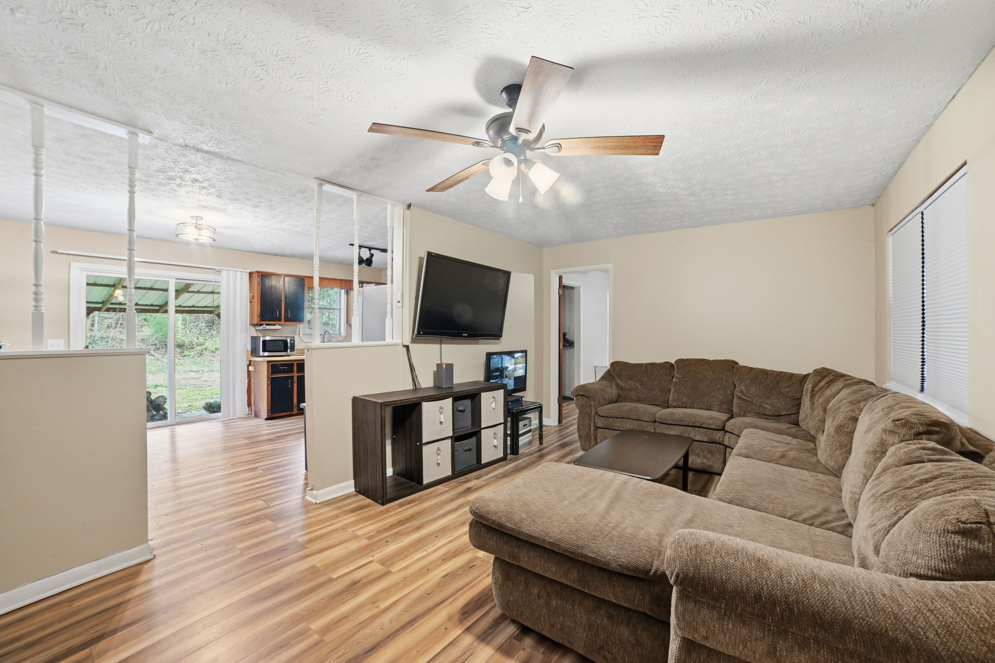 428 Scarborough Hollow Road Stewart, TN 37175 - Photo 11 of 28 a living room with furniture and a flat screen tv