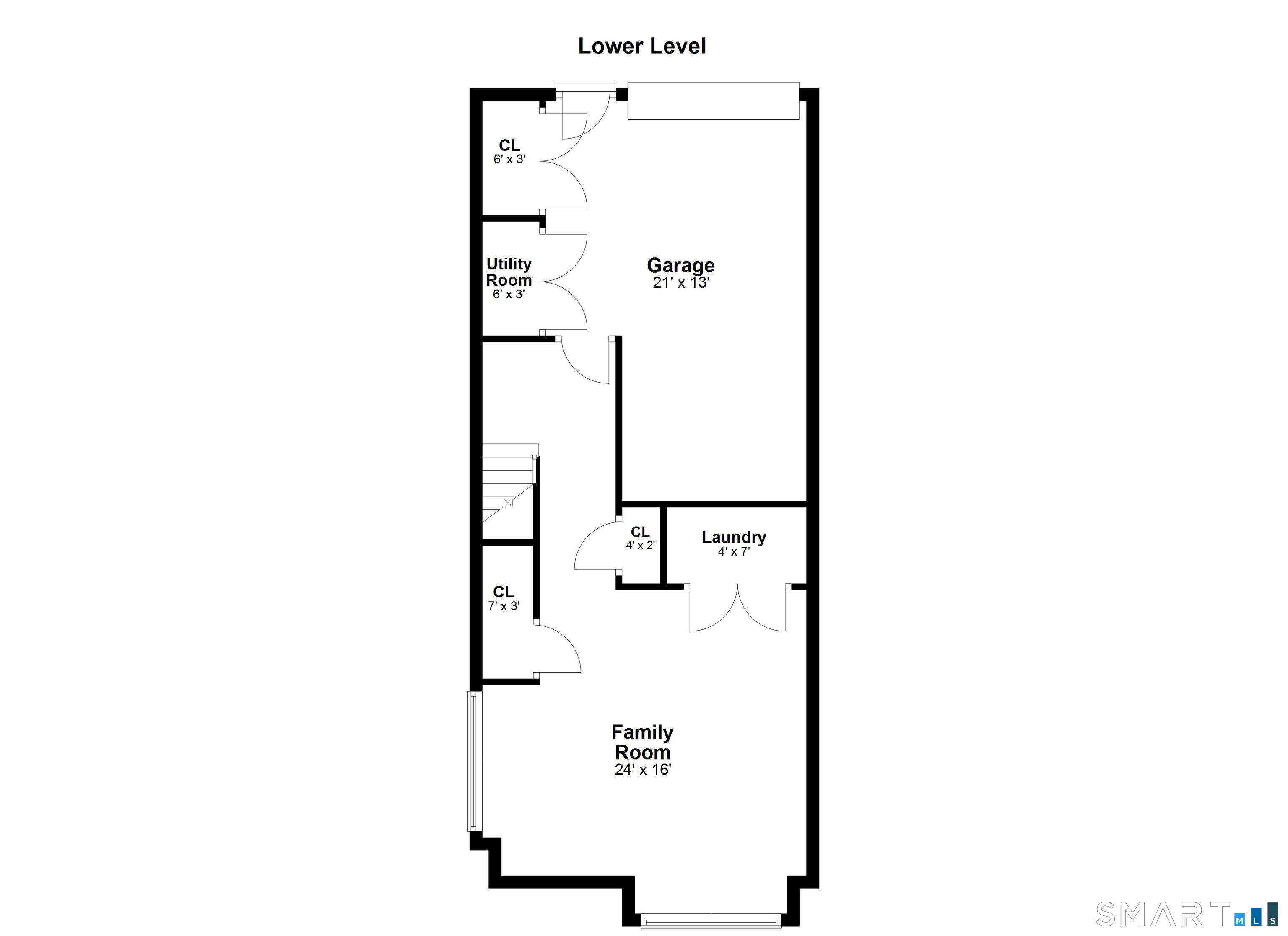 180 Turn Of River Road, Unit 13A Stamford, CT 06905 - Photo 40 of 40 Lower Level floorplan