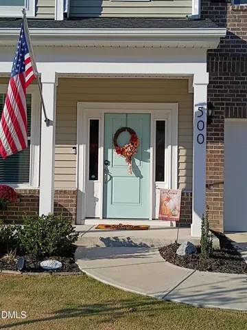 a front view of a house