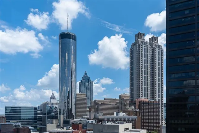 a city view with lot of high rise buildings