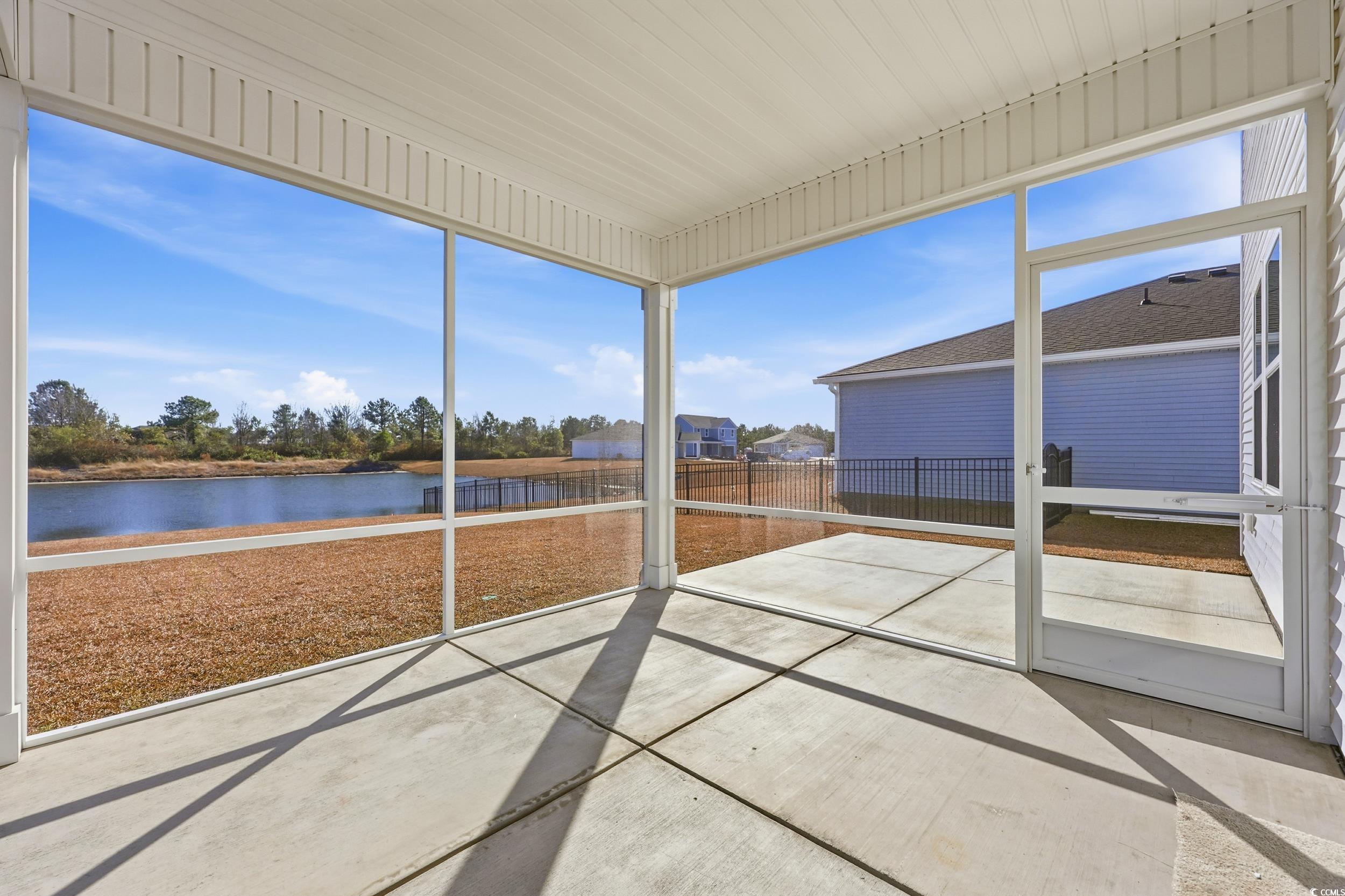 3055 Visionary Drive Myrtle Beach, SC 29588 - Photo 29 of 31 Unfurnished sunroom with a water view
