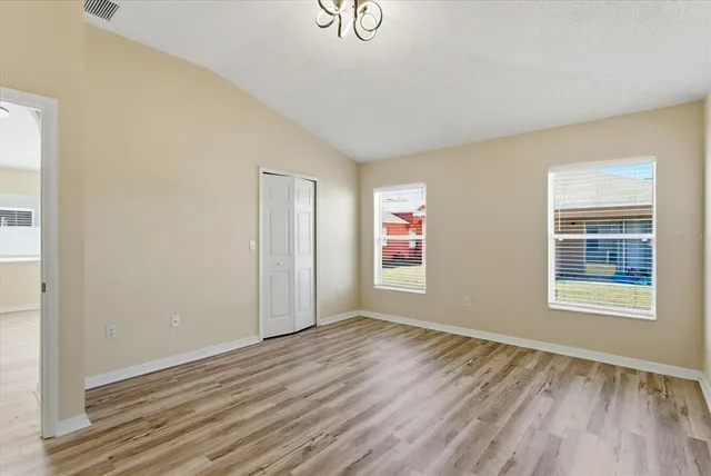 wooden floor in an empty room