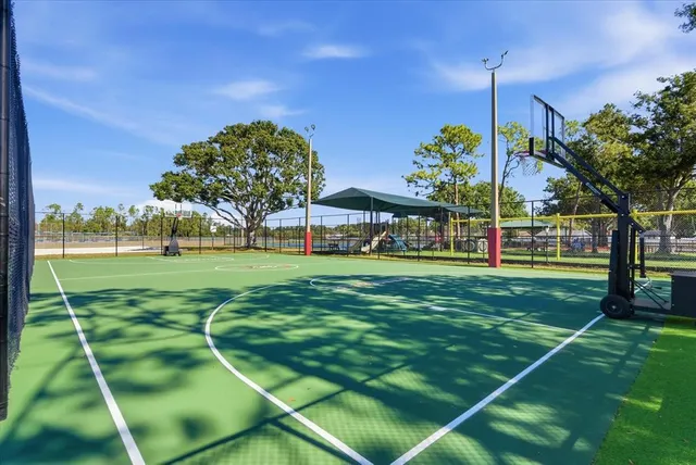 a view of a house with a small yard plants and large tree