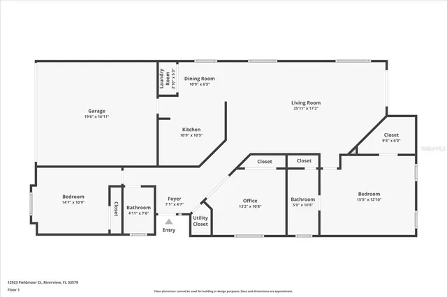 $320,000 | 12923 Fieldmoor Court, Riverview, FL 33579