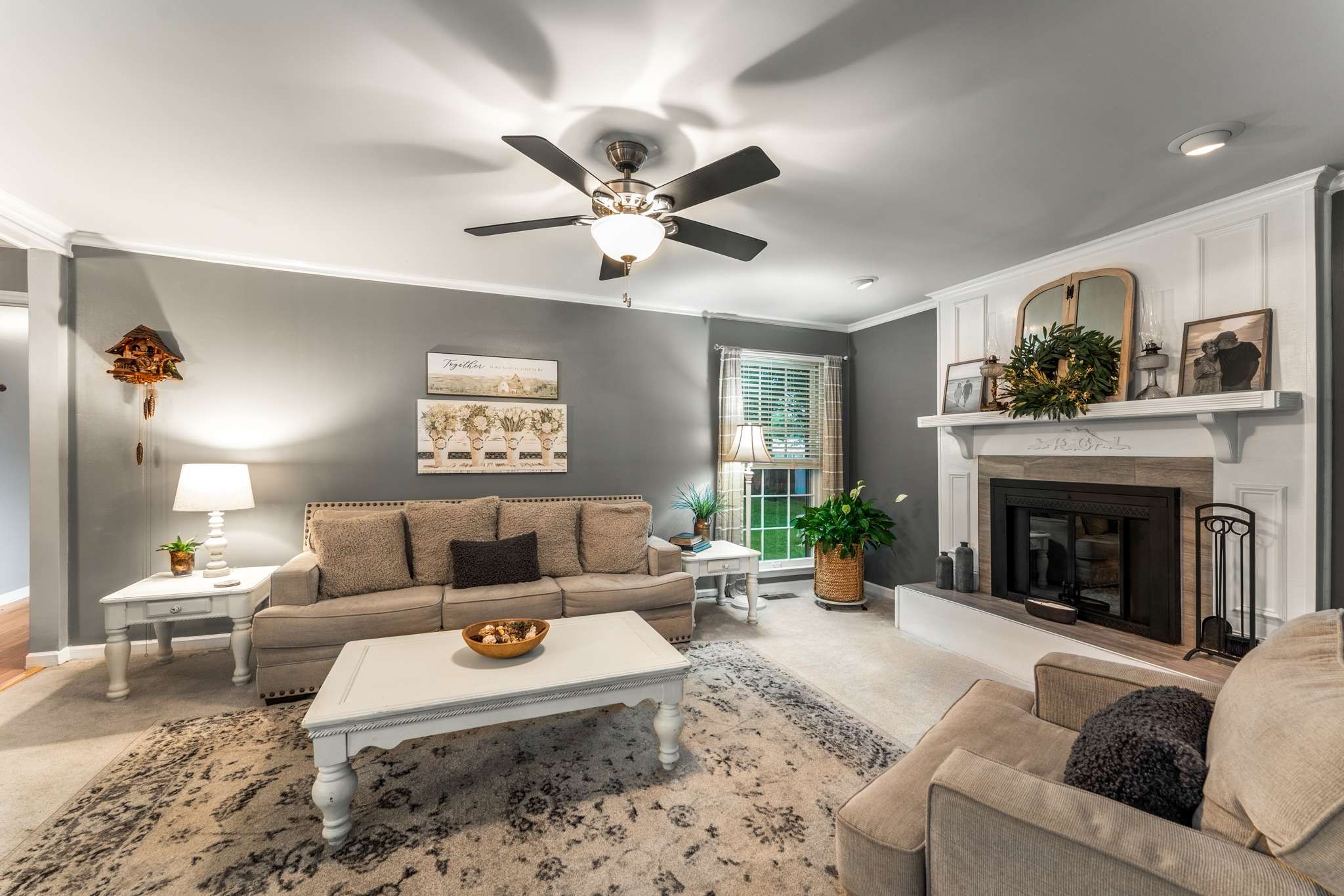 513 Rose Circle Murfreesboro, TN 37128 - Photo 11 of 37 a living room with furniture and a fireplace