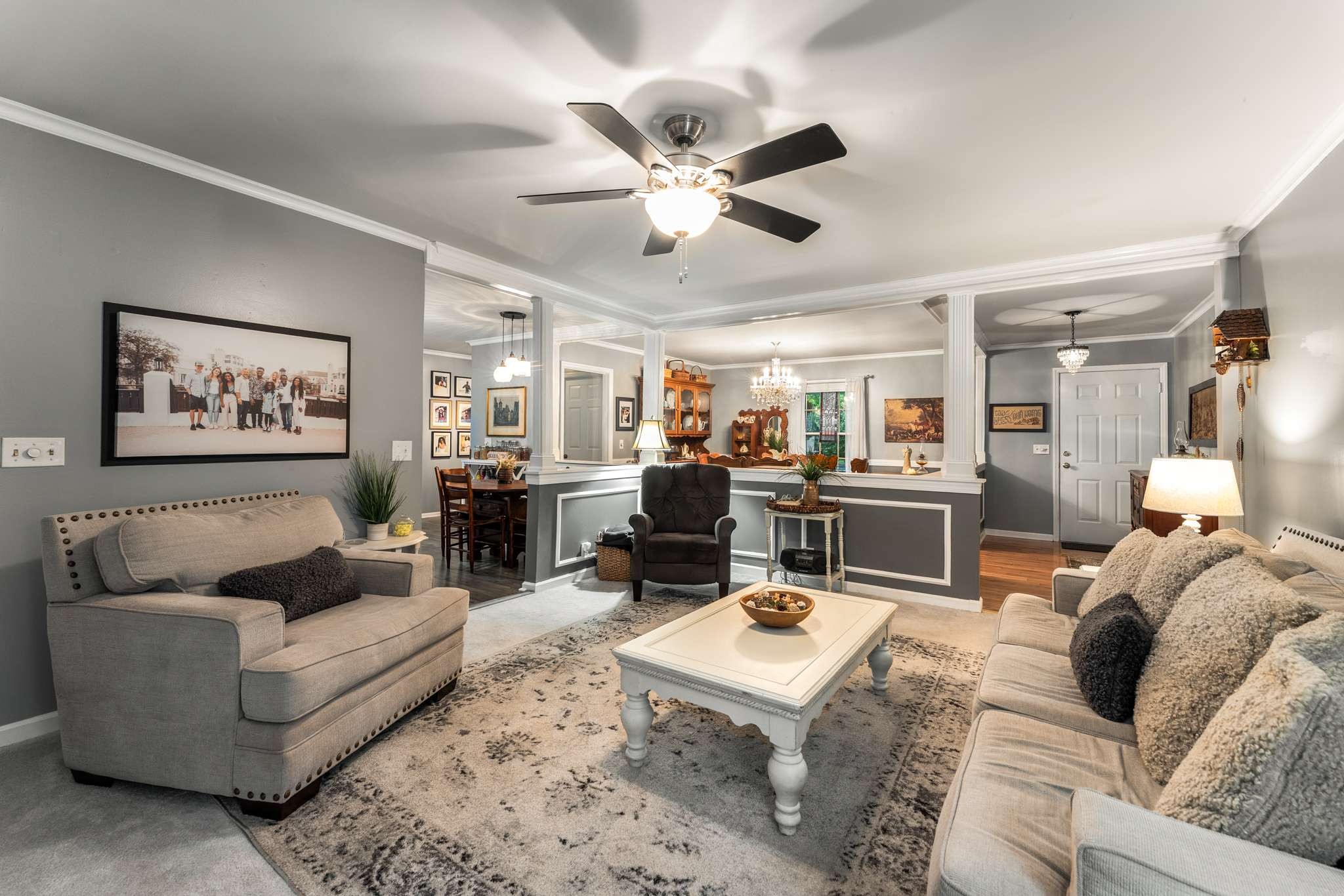 513 Rose Circle Murfreesboro, TN 37128 - Photo 12 of 37 a living room with furniture kitchen view and a table