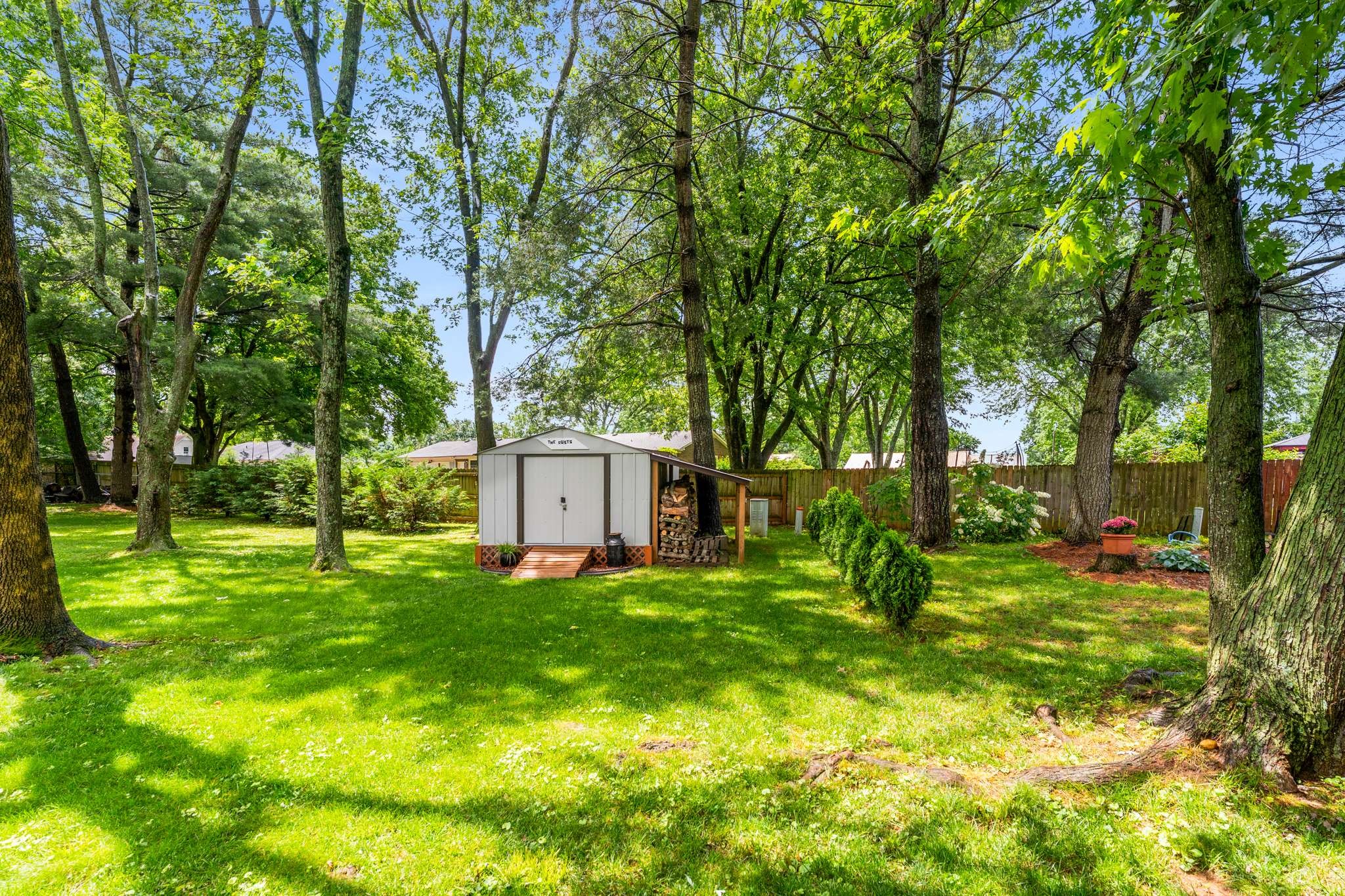 513 Rose Circle Murfreesboro, TN 37128 - Photo 34 of 37 a view of a backyard with large trees