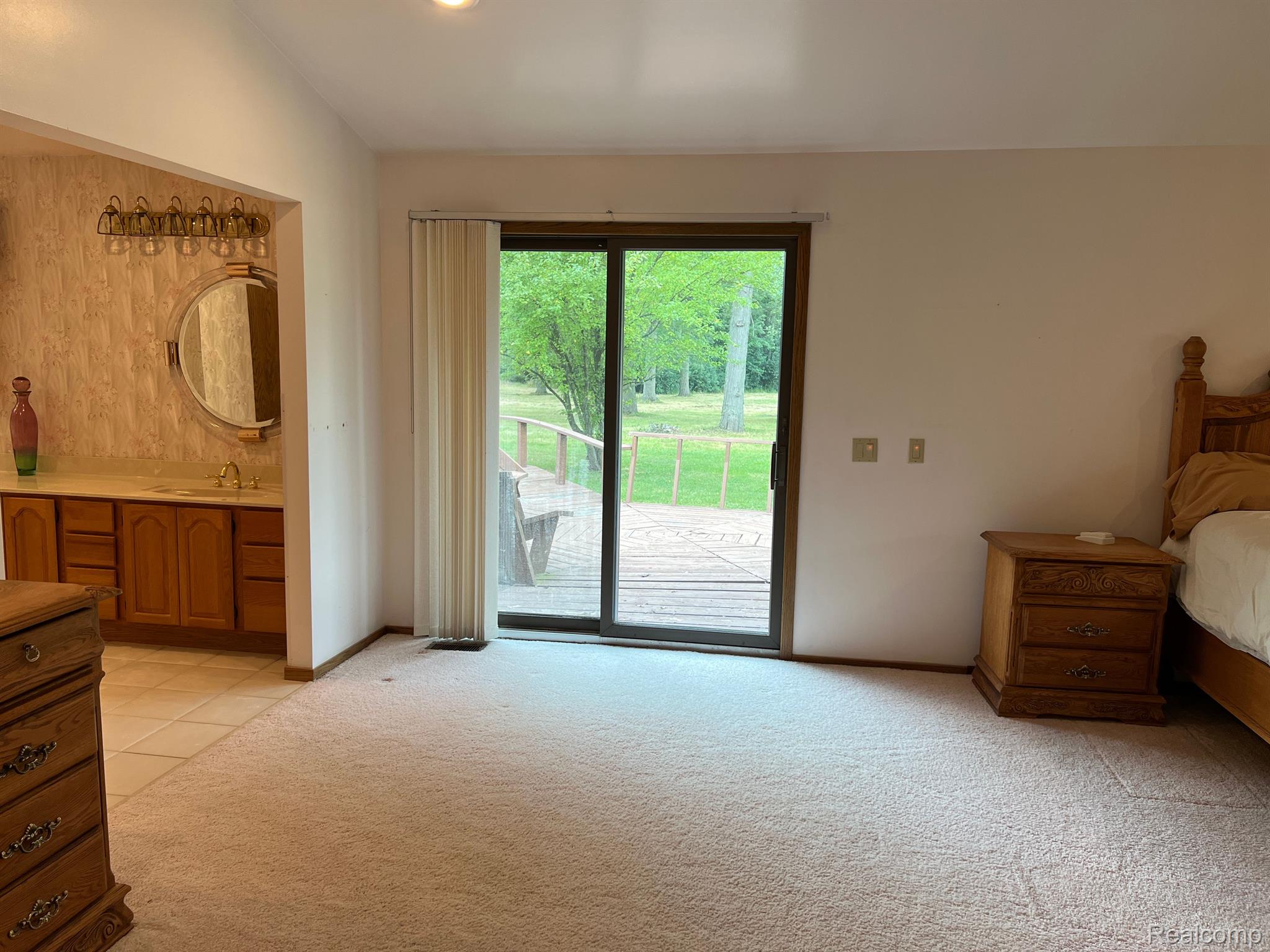 14774 Elwell Road Belleville, MI 48111 - Photo 21 of 33 MASTER BEDROOM - DECK VIEW