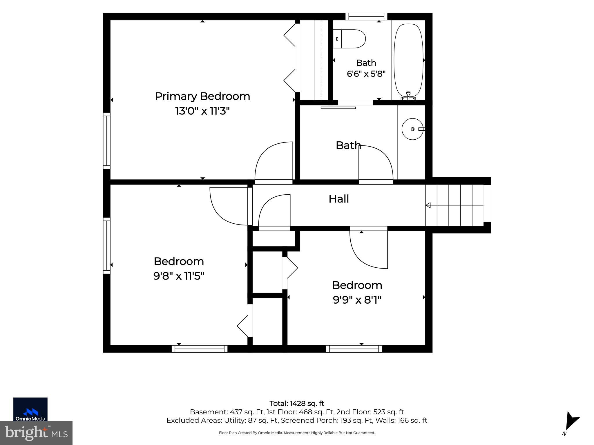 9 Haddington Road Lutherville-Timonium, MD 21093 - Photo 54 of 55 Upper Level Floor Plan