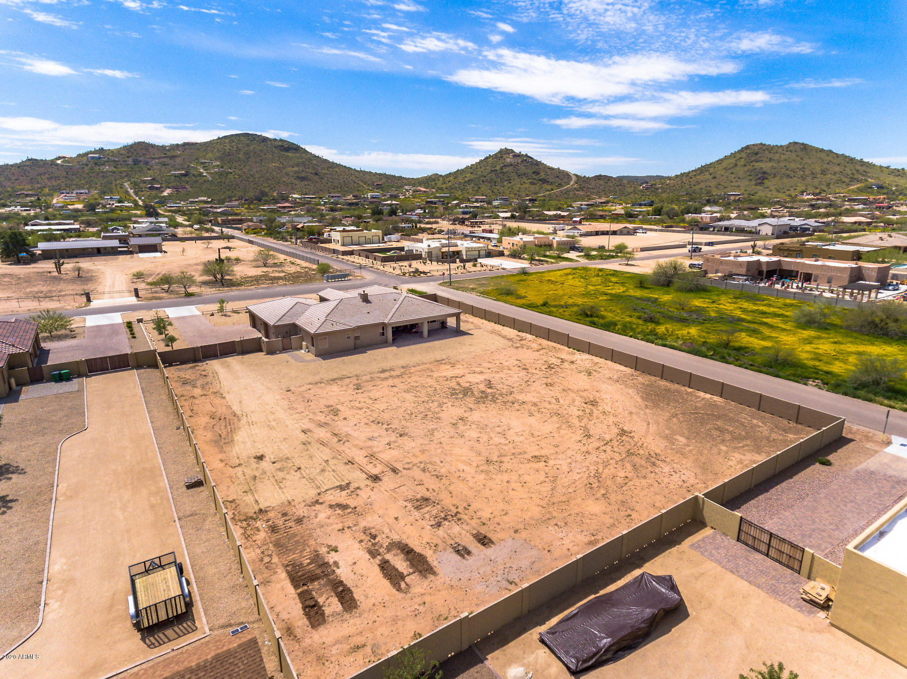 2842 West Irvine Road Phoenix, AZ 85086 - Photo 40 of 45 Backyard Aerial