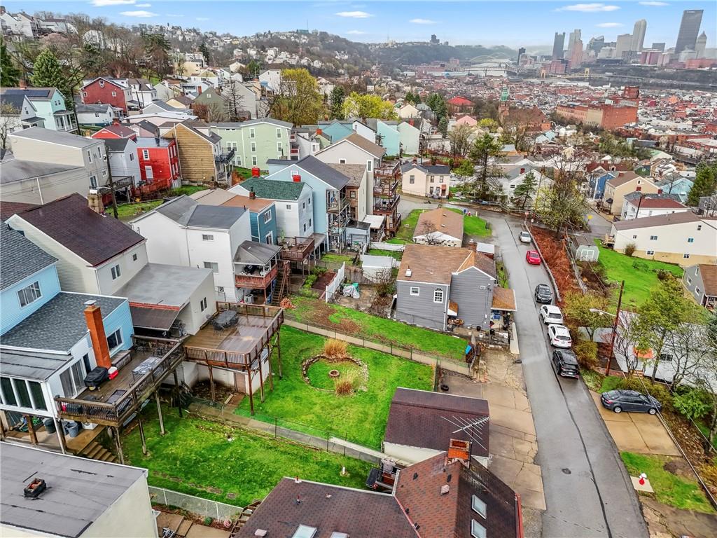 2725 Sumner Street Pittsburgh, PA 15203 - Photo 29 of 37 an aerial view of a city with lots of residential buildings