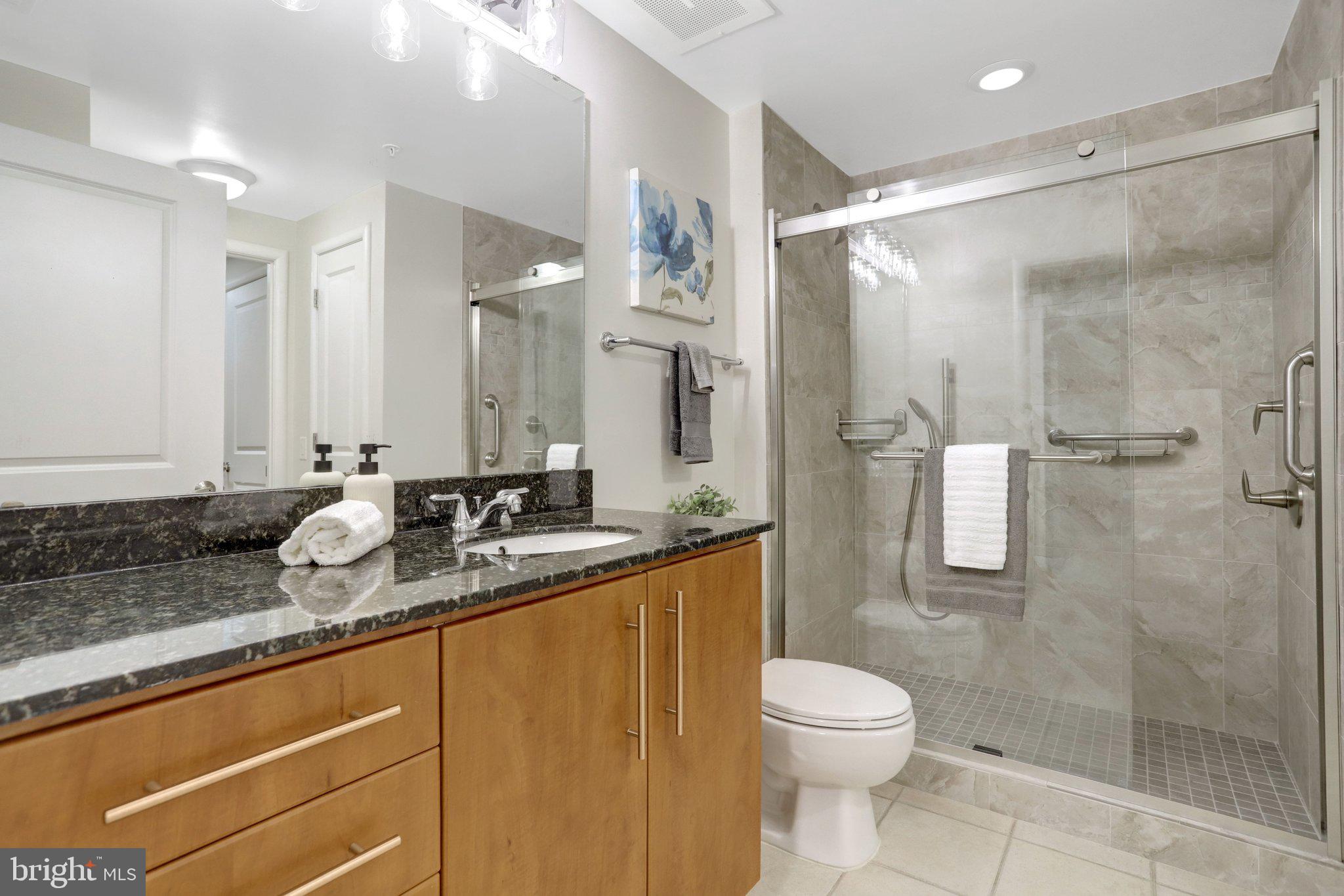 1021 North Garfield Street, Unit 315 Arlington, VA 22201 - Photo 19 of 43 2nd bedroom en-suite bathroom w/walk-in shower