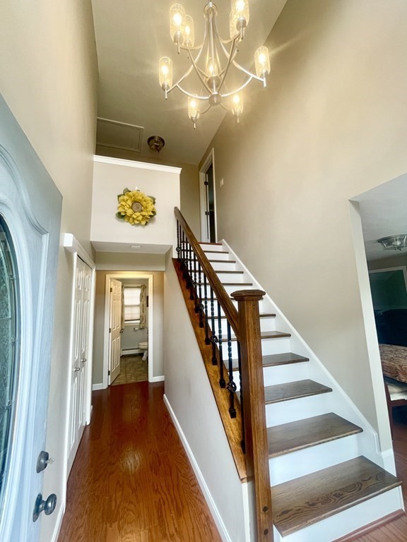 82 Buttermilk Road Leominster, MA 01453 - Photo 3 of 42 a view of entryway and hall with wooden floor