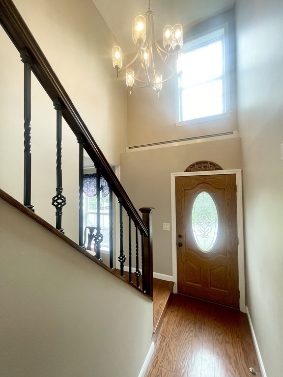 82 Buttermilk Road Leominster, MA 01453 - Photo 4 of 42 a view of entryway and hall with wooden floor