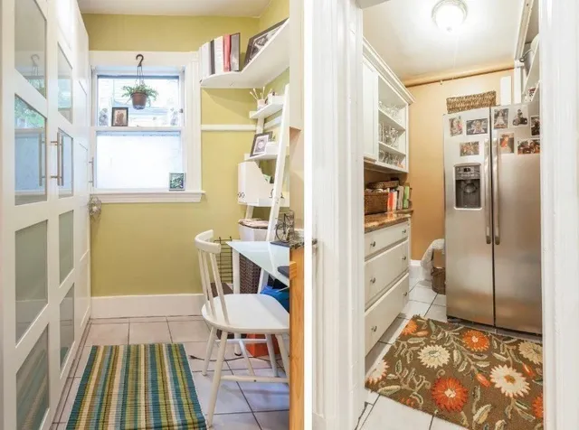 a bathroom with a sink and a shower