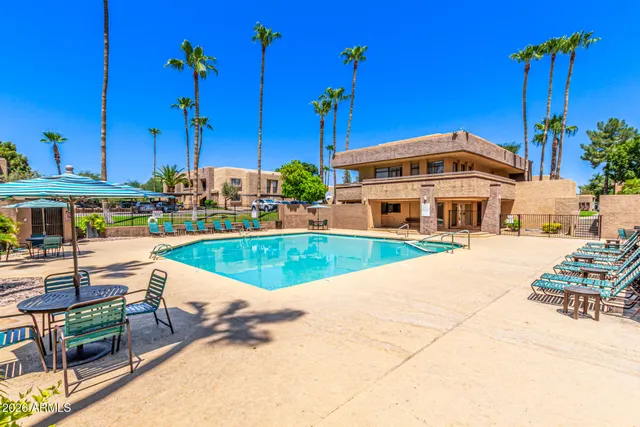 a view of a house with a swimming pool