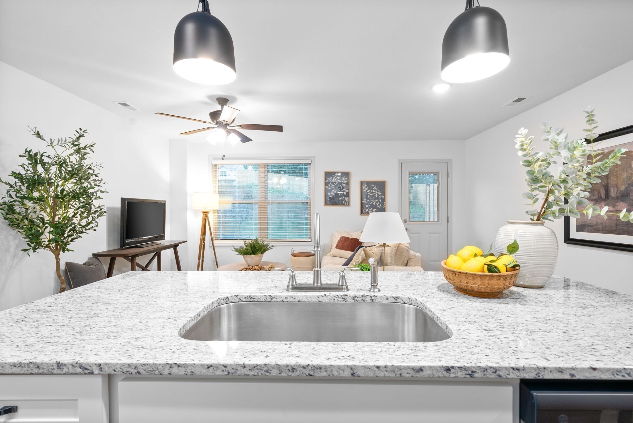 929 Center Road, Unit A Clarksville, TN 37042 - Photo 9 of 24 a kitchen counter top a sink and a chandelier