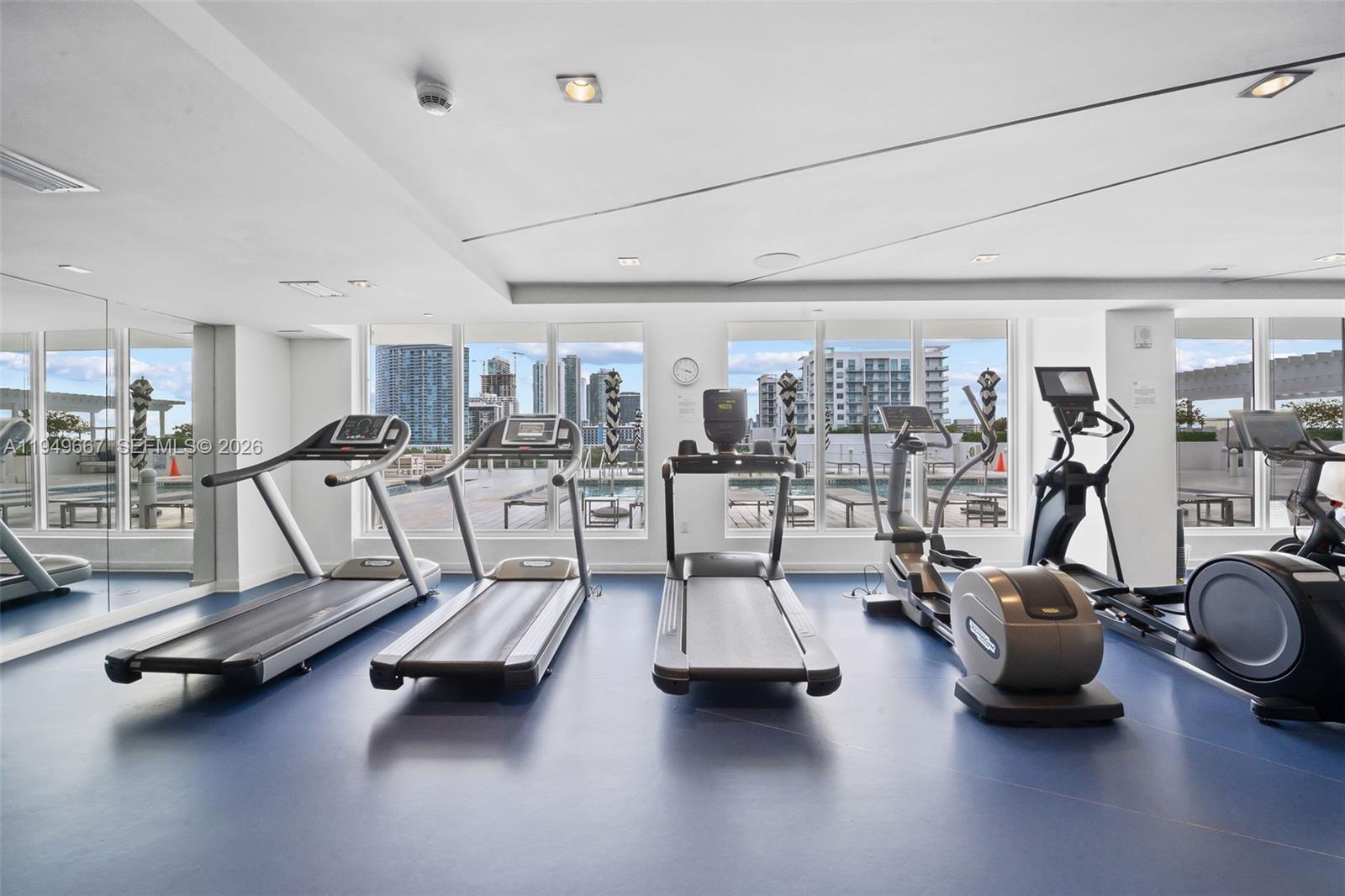4250 Biscayne Boulevard, Unit 1201 Miami, FL 33137 - Photo 33 of 41 a view of a room with gym equipment