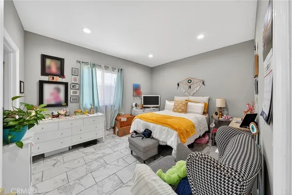 a view of balcony with furniture