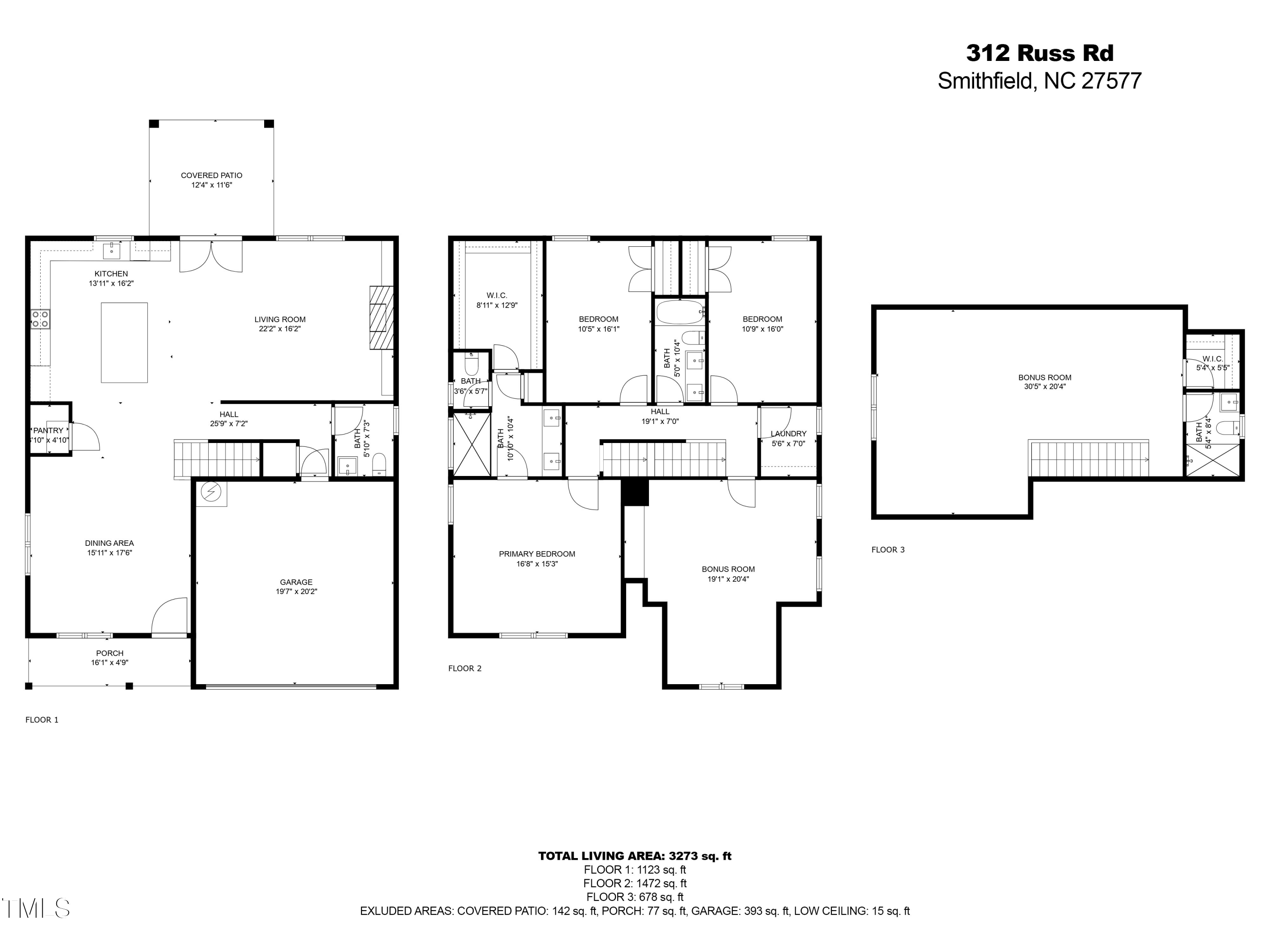 312 Russ Road Smithfield, NC 27577 - Photo 57 of 60 a picture of a floor plan