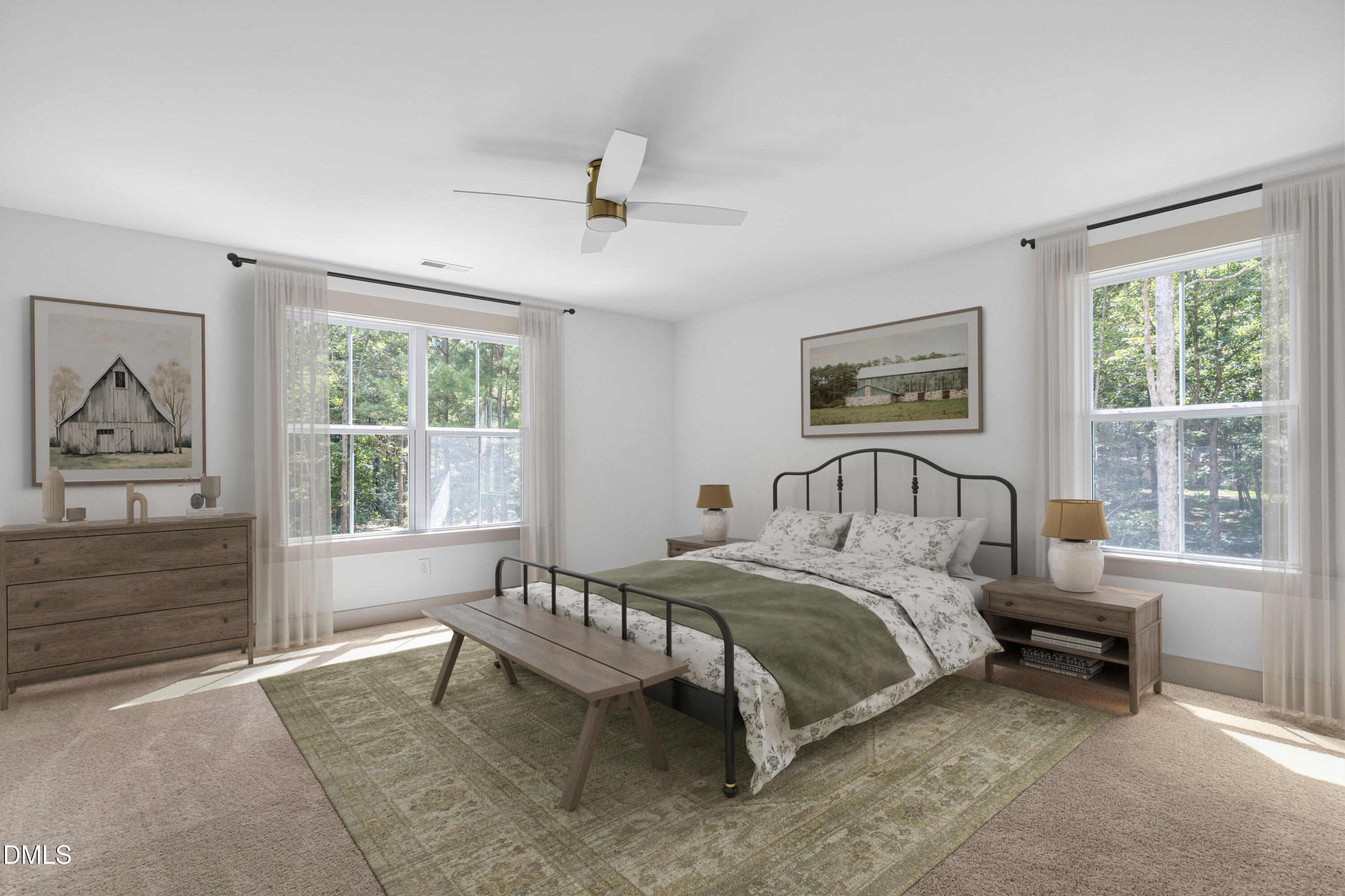 312 Russ Road Smithfield, NC 27577 - Photo 27 of 60 a bedroom with a bed and a window