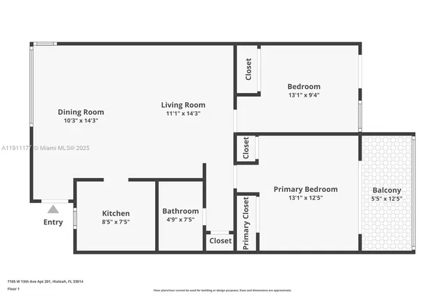 $250,000 | 7105 West 13th Avenue, Unit 201, Hialeah, FL 33014