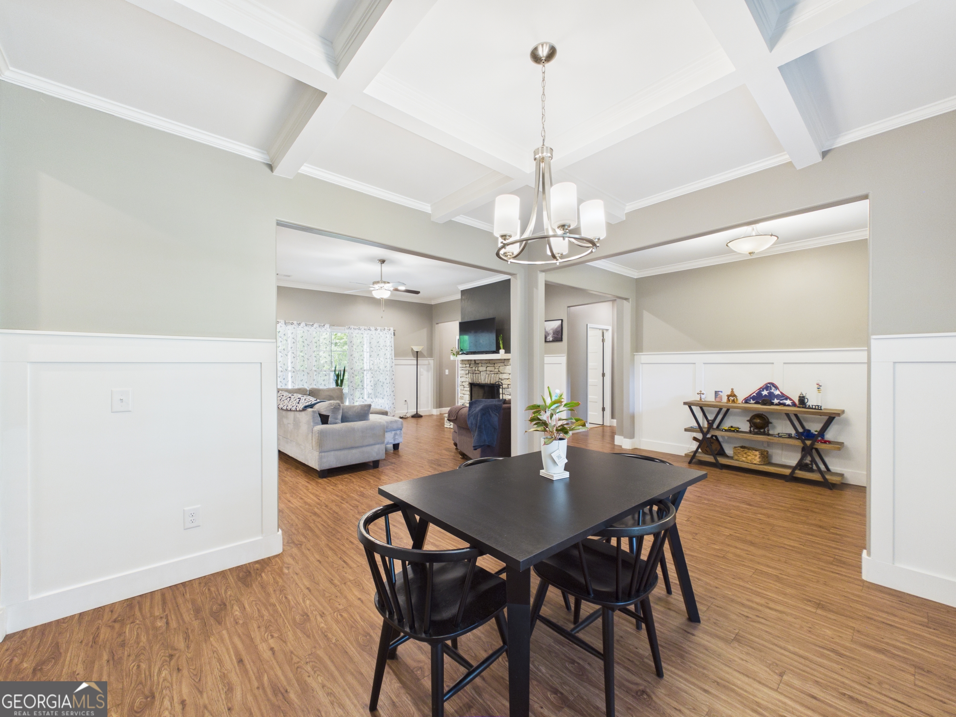 143 Terry Lane Fortson, GA 31808 - Photo 8 of 46 a view of a dining room with furniture and wooden floor