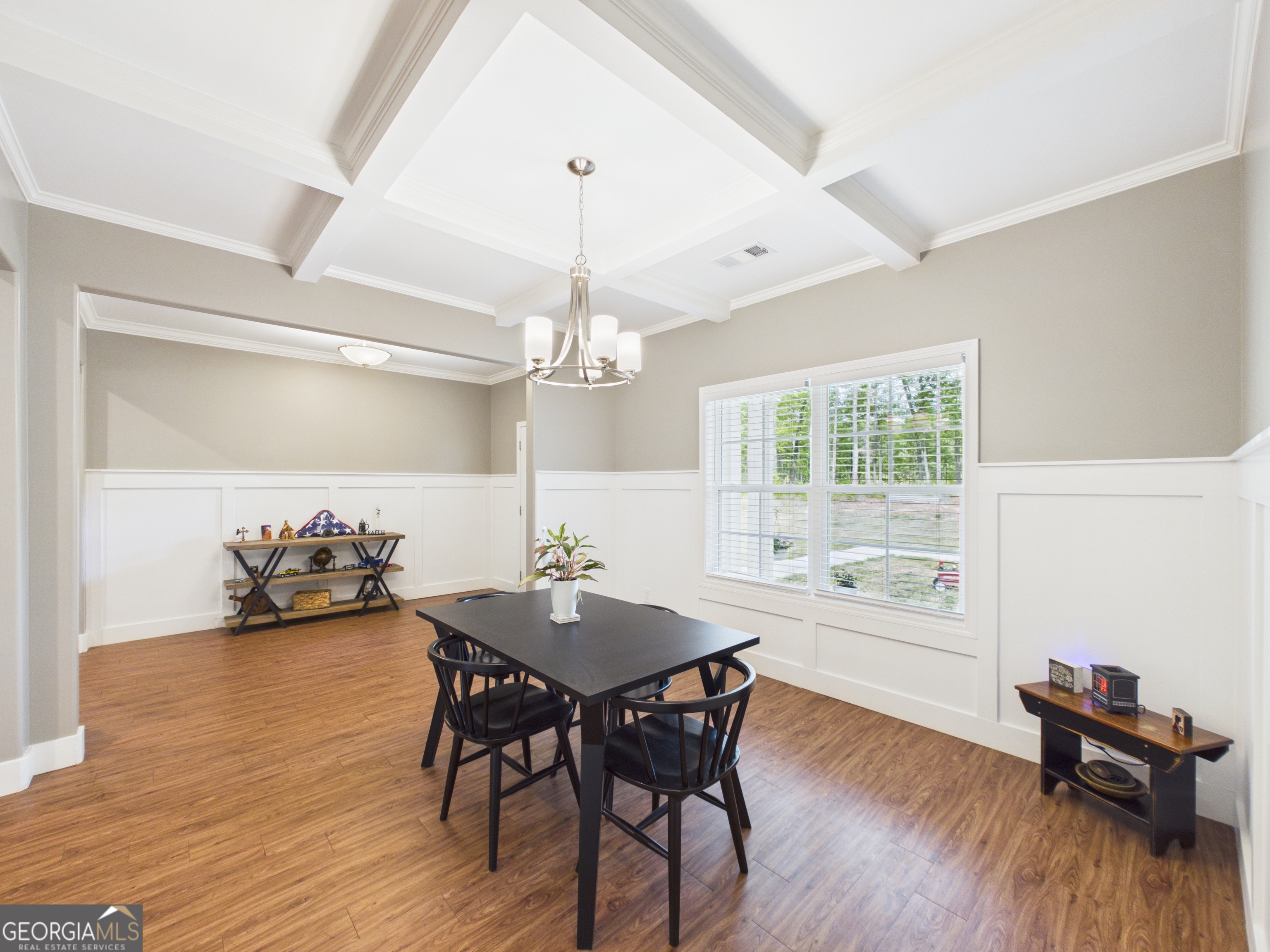 143 Terry Lane Fortson, GA 31808 - Photo 10 of 46 a view of a dining room with furniture and wooden floor
