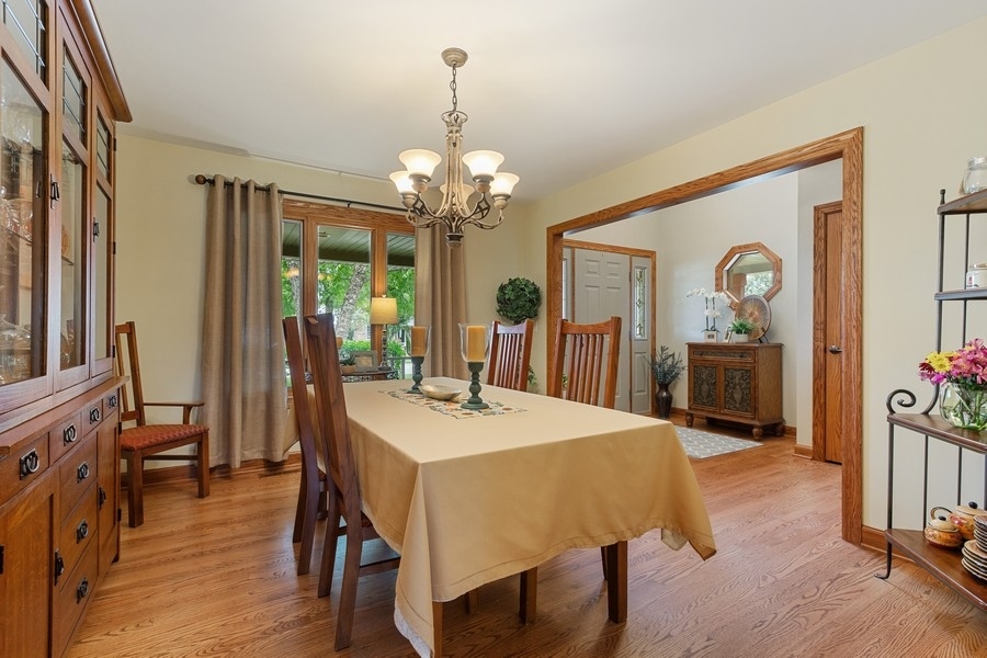 709 South Anderson Road New Lenox, IL 60451 - Photo 8 of 28 a view of a dining room with furniture window and wooden floor