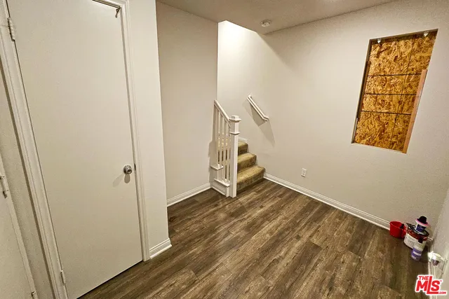 a view of an entryway with staircase