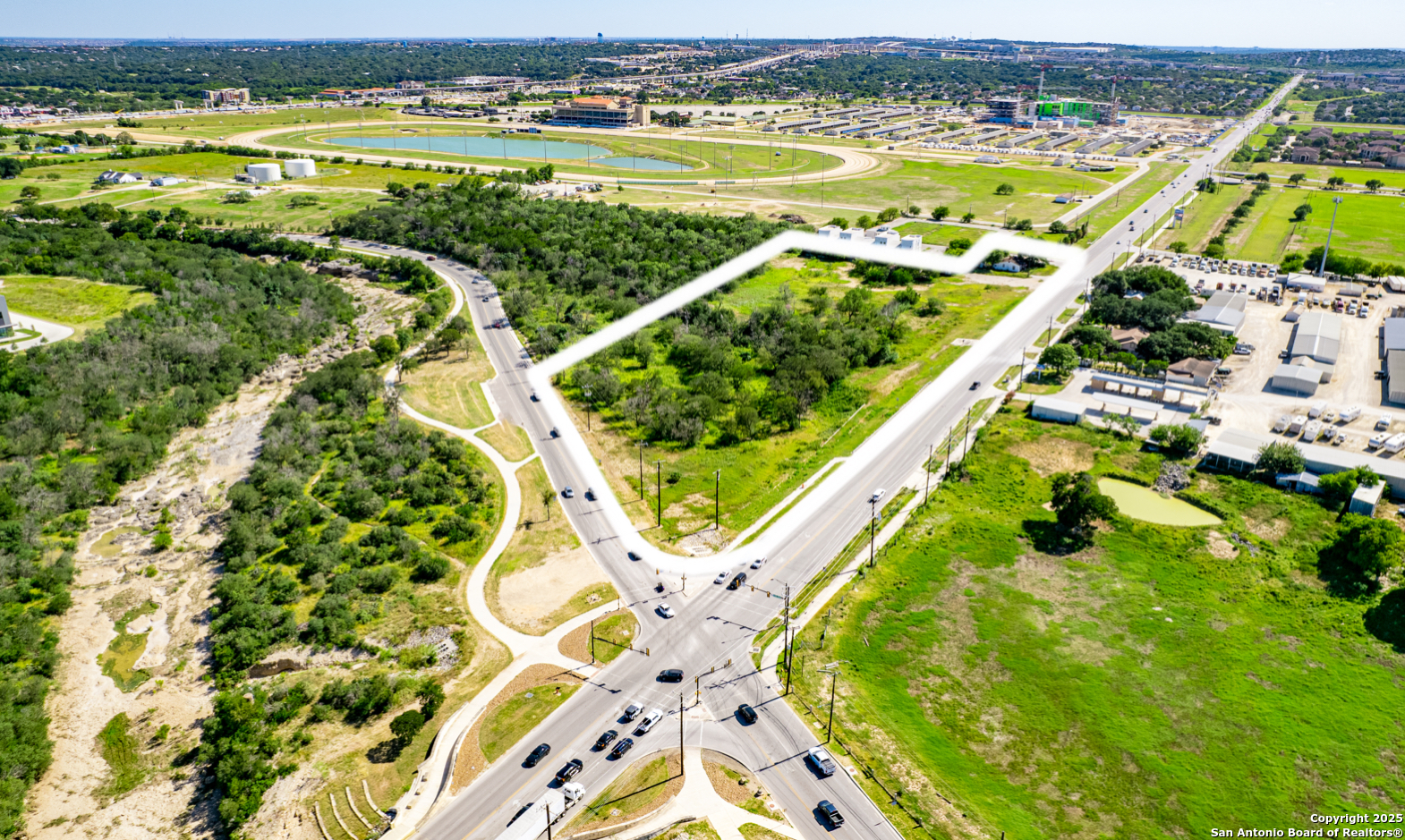a view of swimming pool with a garden